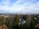 Blick vom Balkon ins Harzvorland. Blick vom Balkon ins Harzvorland.