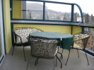 Der große Balkon mit bequemer Sitzgruppe. Der große Balkon mit bequemer Sitzgruppe.